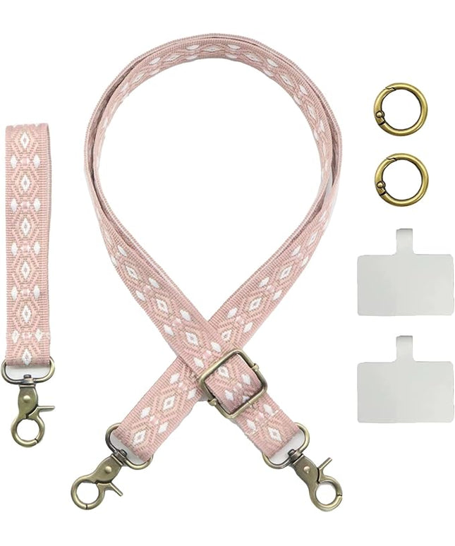 LEMEDE Adjustable Phone Lanyard - Phone Wristlet & Crossbody Phone Strap, Versatile for ID, Camera，Key straps(1" Width)