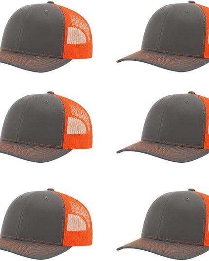 Richardson 112 Classic Six-Panel Adjustable Snapback Trucker Cap | Bulk Packs Available