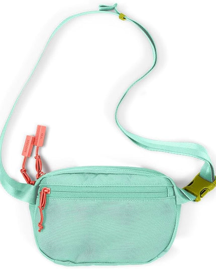 Baboon to the Moon Fanny Pack Mini 1.5L Compact Waist Bag Water Repellent Crossbody Belt Bag Lightweight Travel Everyday Bag for Men Women, Aqua Drift