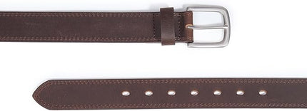 VATAN Men's Genuine Leather Casual Every Day Jeans Belts, Handmade Men Leather Belt with Gift Box
