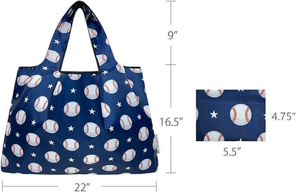 allydrew Large Foldable Tote Nylon Reusable Grocery Bags