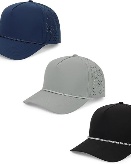 Quick Dry Baseball Cap Snapback Hats Mesh Trucker Hat for Men Women Water-Resistant Outdoor Golf Hat Ball Cap