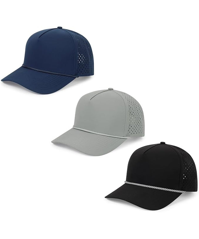 Quick Dry Baseball Cap Snapback Hats Mesh Trucker Hat for Men Women Water-Resistant Outdoor Golf Hat Ball Cap