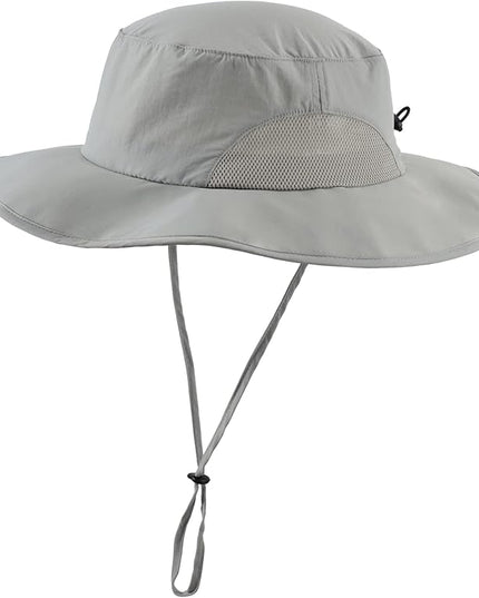 Home Prefer UPF50+ Mens Sun Hat Wide Brim Fishing Hat for Men UV Protection Womens Beach Bucket Hat for Golf Hiking Gardening