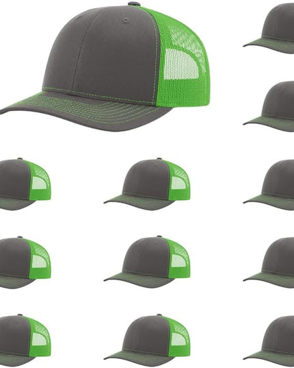 Richardson 112 Classic Six-Panel Adjustable Snapback Trucker Cap | Bulk Packs Available