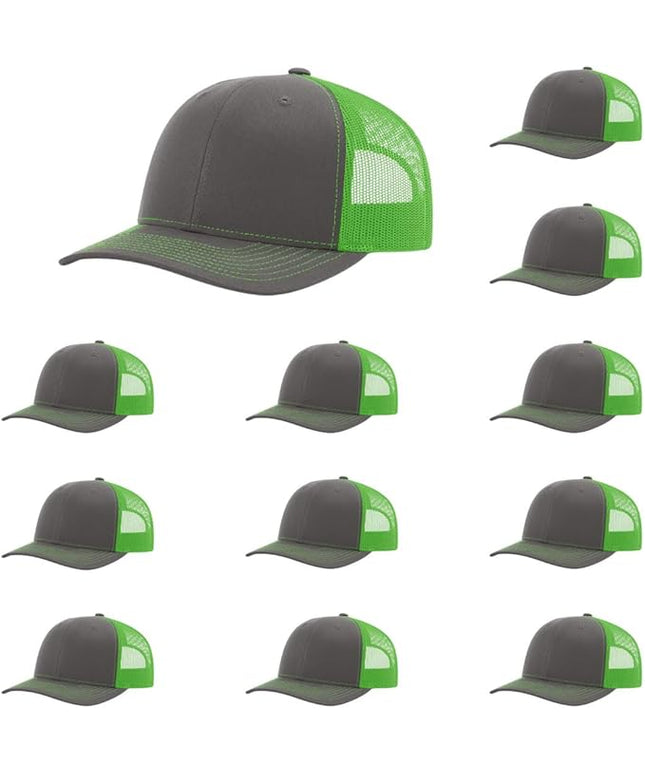 Richardson 112 Classic Six-Panel Adjustable Snapback Trucker Cap | Bulk Packs Available