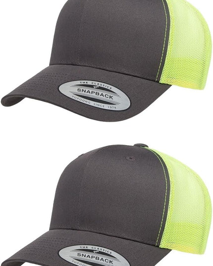 Yupoong Classic Premium Mesh 6 Panel Retro Trucker Cap | Mid Profile Snapback | OSFA | Bulk Pack Available