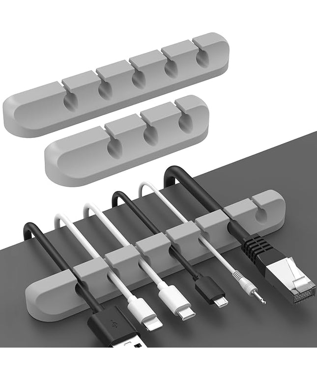 AhaStyle Cable Clips, 3 Pack Cord Holders Cable Organizer Self Adhesive Cord Keeper for Desktop Organizing USB Cable/Nightstand Power Cord/Mouse Cable/Wire PC/Cord Clips for Home Office and Car