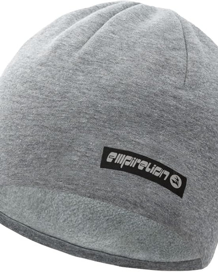 EMPIRELION Softshell Winter Fleece Lined Beanie Hats, 9" Running Skull Cap Thermal Tactical Watch Cap Men Women
