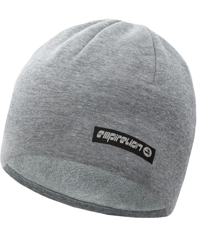 EMPIRELION Softshell Winter Fleece Lined Beanie Hats, 9" Running Skull Cap Thermal Tactical Watch Cap Men Women
