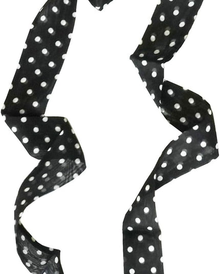 JERLA Women 100% Mulberry silk Scarf Long Large Lightweight Scarves Fashion Women Soft polka dot Print Neckerchief