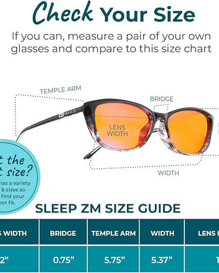 100% Blue Light Blocking Glasses - Women + Men - Better Sleep - Anti Eye Strain Protection - Computer Screens Gaming