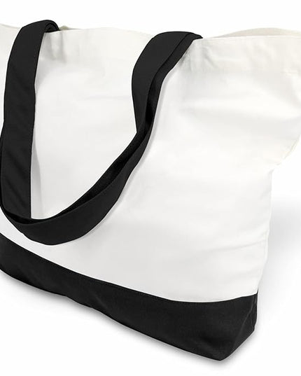 TOPDesign 24-Pack Super Strong Large 12oz Cotton Canvas Tote Bags, Reusable Grocery Shopping Cloth Bags, Fashionable Two-Tone Totes for Crafts, DIY Your Creative Designs