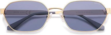 SOJOS Trendy Polarized Hexagon Sunglasses for Women Men, UV400 Retro Rectangle Shades SJ1238