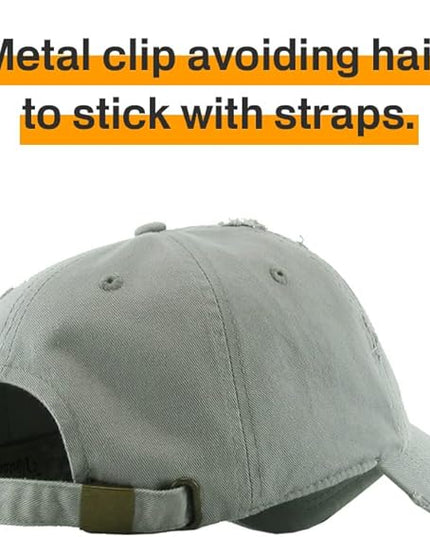 KBETHOS Vintage Washed Distressed Cotton Dad Hat Baseball Cap Adjustable Polo Trucker Unisex Style Headwear
