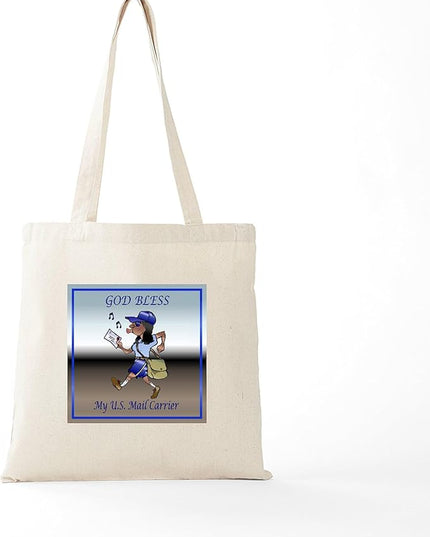 CafePress Mail Carrier Tote Bag Natural Canvas Tote Bag, Reusable Shopping Bag