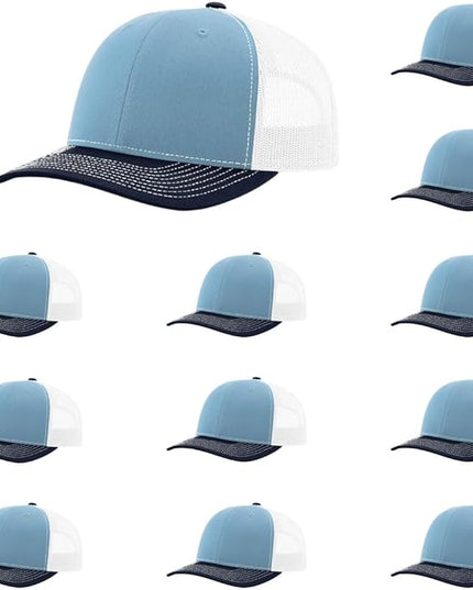 Richardson 112 Classic Six-Panel Adjustable Snapback Trucker Cap | Bulk Packs Available