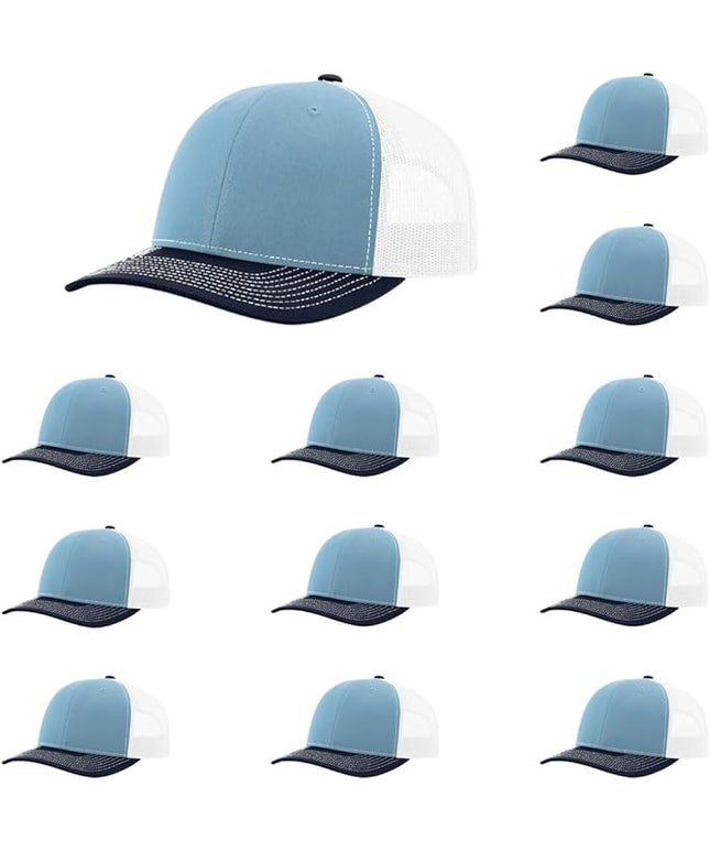 Richardson 112 Classic Six-Panel Adjustable Snapback Trucker Cap | Bulk Packs Available
