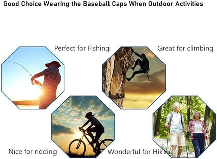 VOASTEK Running Hats for Men Baseball Cap Outdoor Essentials Runner Hat Jogging Cap Tennis Golf Workout Hats