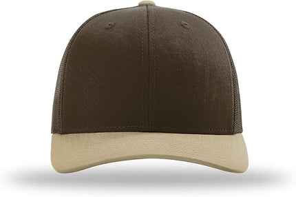 Richardson 112 Trucker Hat - Premium Adjustable Snapback Hat - Structured Six Panel Richardson Blank Caps