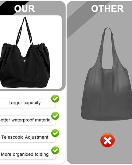Reusable Grocery Bags,Reusable Shopping Bags,Folding Bags Totes,Stretchable and shrinkable shopping bag for Groceries