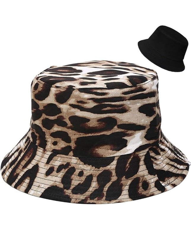 XYIYI Cute Bucket Hat Beach Fisherman Hats for Women, Reversible Double-Side-Wear