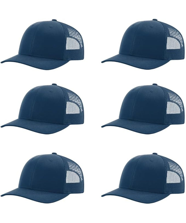Richardson 112 Classic Six-Panel Adjustable Snapback Trucker Cap | Bulk Packs Available