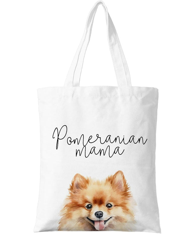 Dog Mama Canvas Tote Bag for Women, Dogs Lover Gift for Dog Mom, Birthday Christmas Cute Rottweiler Gifts For Women.