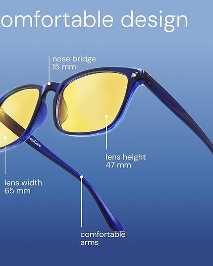 livho Gaming Blue Light Blocking Glasses for Better Sleep, Premium Night Driving, Computer Blockers for Man & Woman