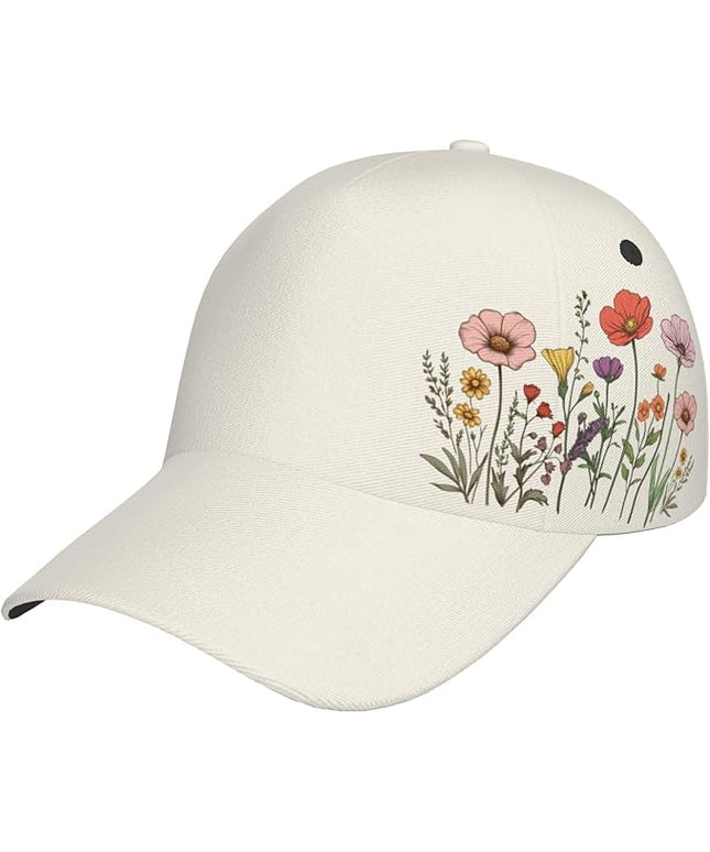 St. Patrick's Day Baseball Cap for Men Women Flower Print Sport Outdoor Travel Trucker Hat Sun Protection Dad Hats