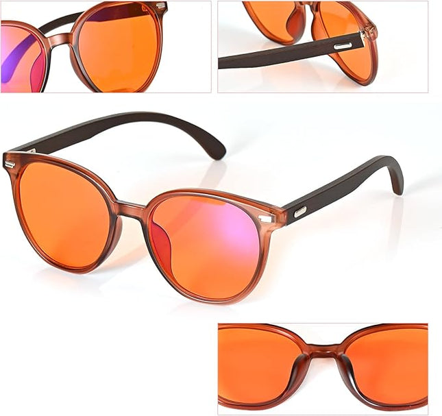 Blue Light Blocking Glasses for Computer/Gaming/Mobile Video - Reduce Eye Strain & Improve Sleep for Men and Women