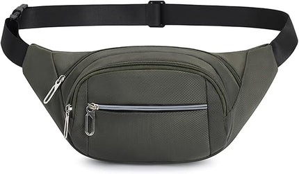 DAITET Crossbody Fanny Pack for Men&Women,Large Waist Bag & Hip Bum Bag with Adjustable Strap for Outdoors Workout Traveling Casual Running Hiking Cycling