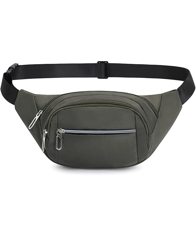 DAITET Crossbody Fanny Pack for Men&Women,Large Waist Bag & Hip Bum Bag with Adjustable Strap for Outdoors Workout Traveling Casual Running Hiking Cycling