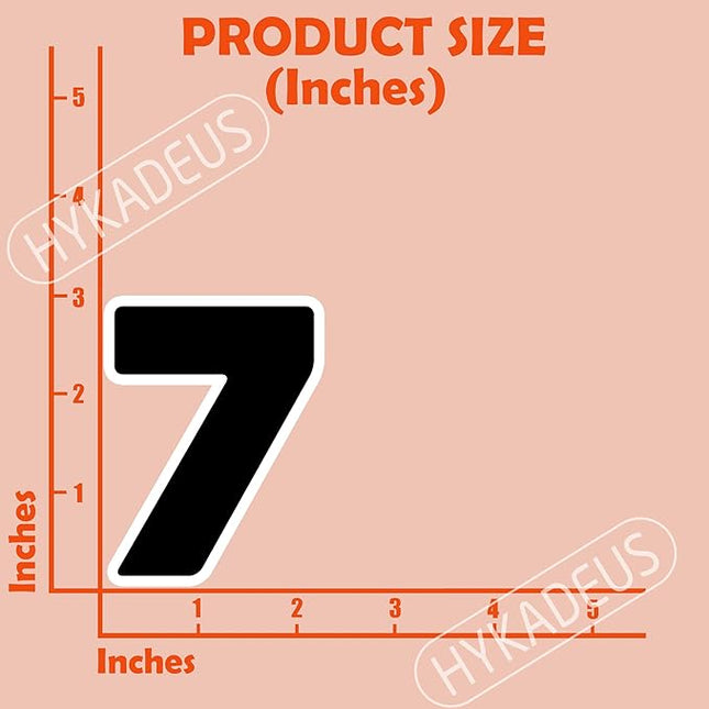 (3Pcs) Number 7 Matching 67 Meme Stickers Funny Six Seven 6 7 Meme Vinyl Decals Waterproof for Laptop, Water Bottle, Phone Case, Tumbler, Helmet, Scrapbooking, 3" x 2.3"