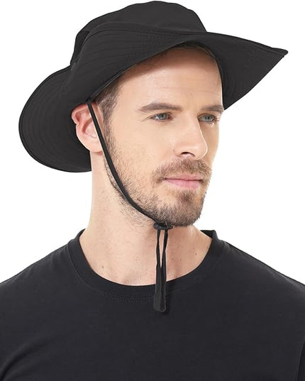 Sun Hat for Men Women UPF 50+ Fishing Hats Waterproof Wide Brim Boonie Bucket Hat for Safari Beach Hiking Garden