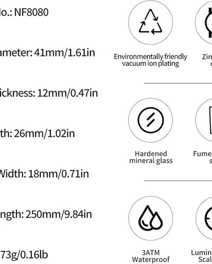 NAVIFORCE Watches for Men Multifunctional Chronograph Analog Quartz Waterproof Wirstwatch Silicone Strap Man Gifts