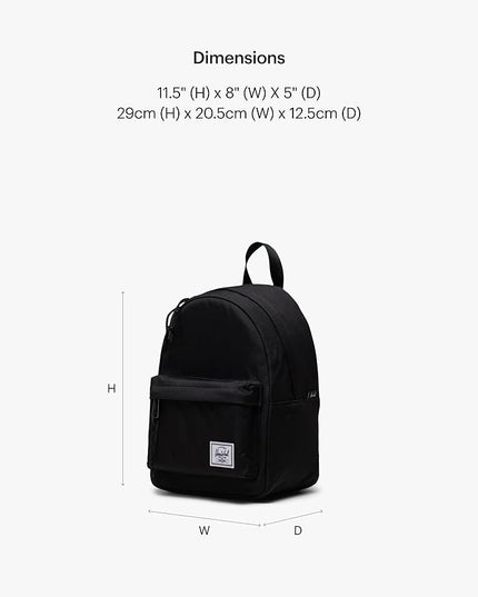 Herschel Legacy Backpack, Black, Mini - 6.5L