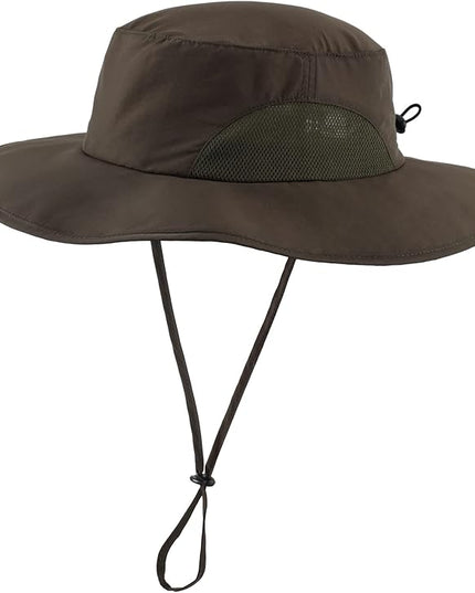 Home Prefer UPF50+ Mens Sun Hat Wide Brim Fishing Hat for Men UV Protection Womens Beach Bucket Hat for Golf Hiking Gardening