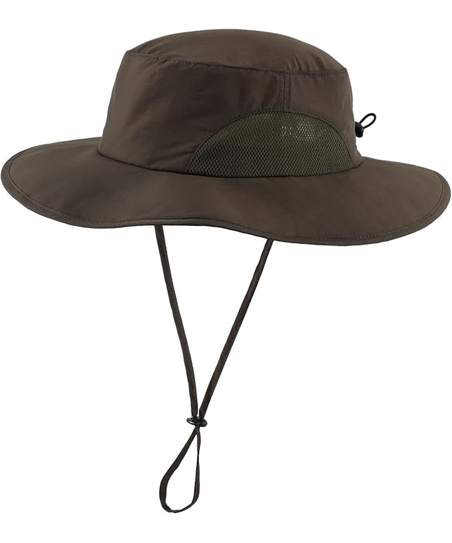 Home Prefer UPF50+ Mens Sun Hat Wide Brim Fishing Hat for Men UV Protection Womens Beach Bucket Hat for Golf Hiking Gardening