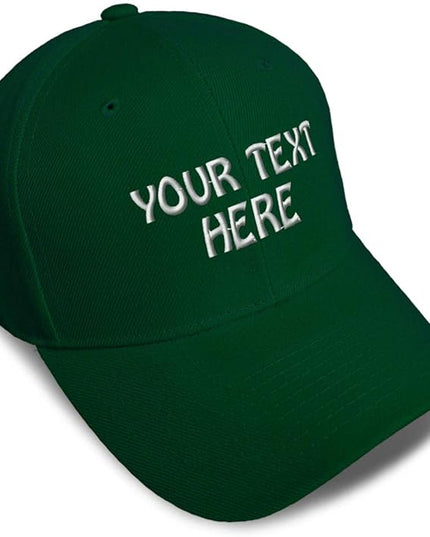 Baseball Cap Custom Personalized Text Dad Hats for Men & Women Strap Closure