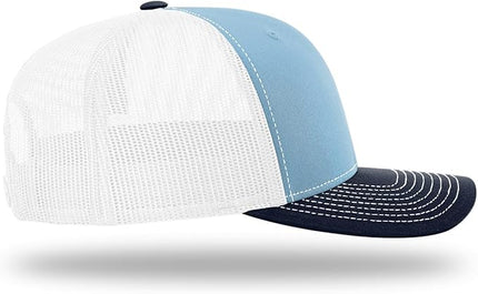 Richardson 112 Trucker Hat - Premium Adjustable Snapback Hat - Structured Six Panel Richardson Blank Caps
