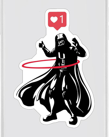 (1PC) Dark Helmet Hula Hoop Like v2 Sticker for Phone Tablet Laptop Car Truck Window | 5" Sticker