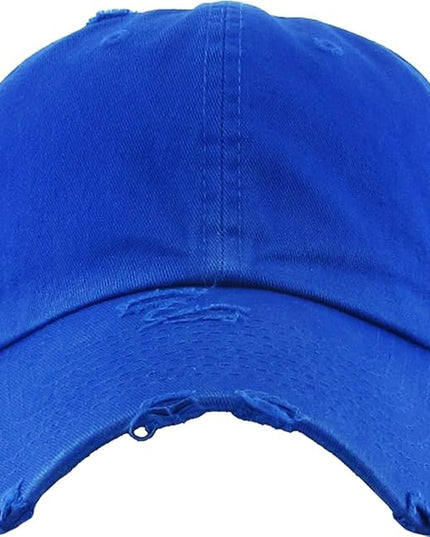 KBETHOS Vintage Washed Distressed Cotton Dad Hat Baseball Cap Adjustable Polo Trucker Unisex Style Headwear