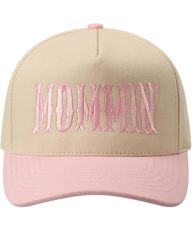 MIRMARU Two-Tone Vintage Canvas Trucker Hats for Men & Women, Adjustable Size Baseball Caps with Trendy Embroidered Design