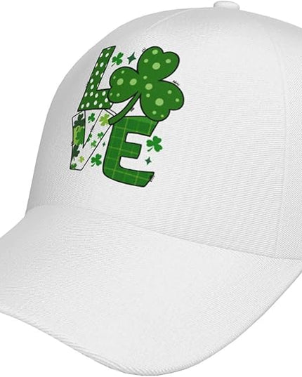 St. Patrick's Day Baseball Cap, Irish Green Clover Trucker Hat for Men Women, Fashion Adjustable Sun Visor Dad Hat