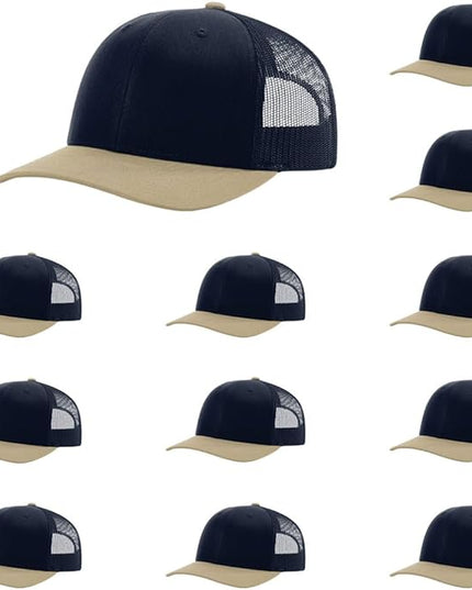 Richardson 112 Classic Six-Panel Adjustable Snapback Trucker Cap | Bulk Packs Available