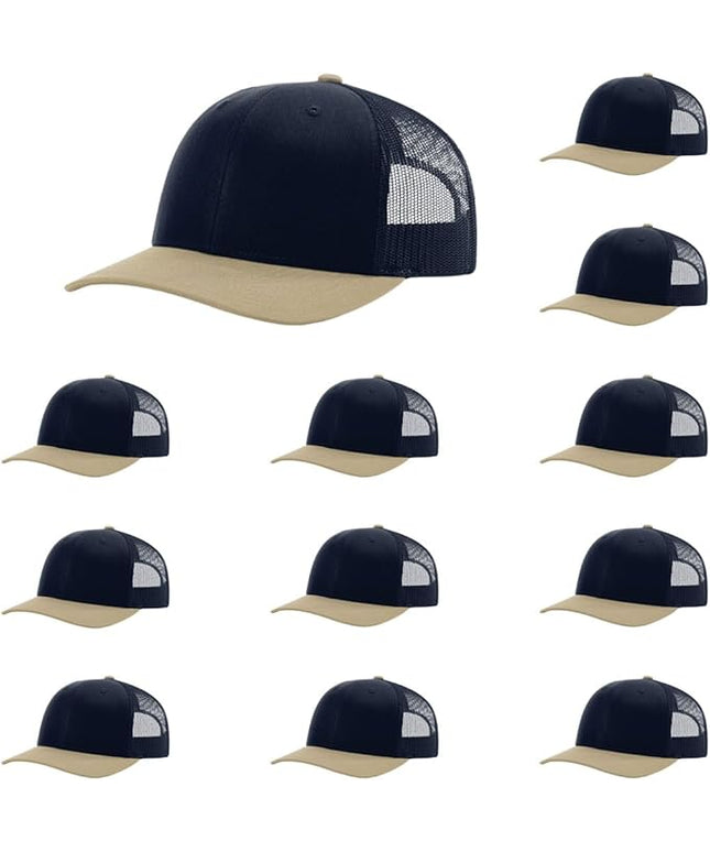 Richardson 112 Classic Six-Panel Adjustable Snapback Trucker Cap | Bulk Packs Available