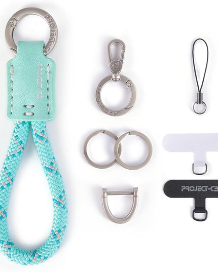 project-cb Phone Finger Ring Strap 1,Tether Tab 2,Phone Lanyard,KeyChain,Key Ring 2,Phone Accessories(Verdant-S)