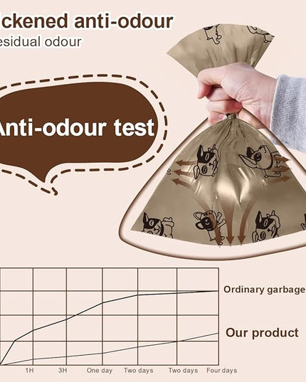 Coffee Dog Poo Bags Coffee scent - 120 Large Biodegradable Poop Bags, Extra Thicken Strong Corn Starch Blended Compostable Leak Proof Poop Waste Bag for Dogs