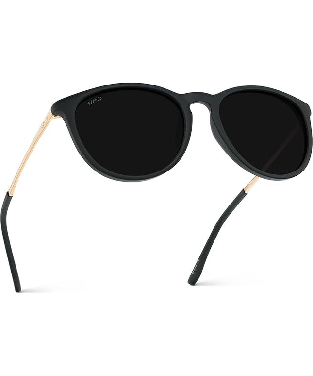 WearMe Pro Round Polarized Sunglasses for Women - UV400 Protection, Lightweight Frame, Vintage Retro Style